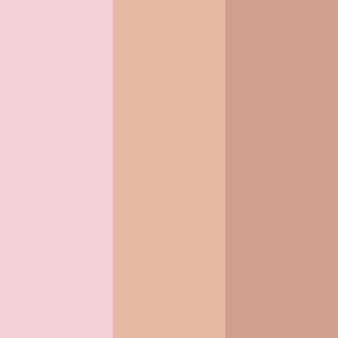 Download cute pink beige color palette PNG image (square)