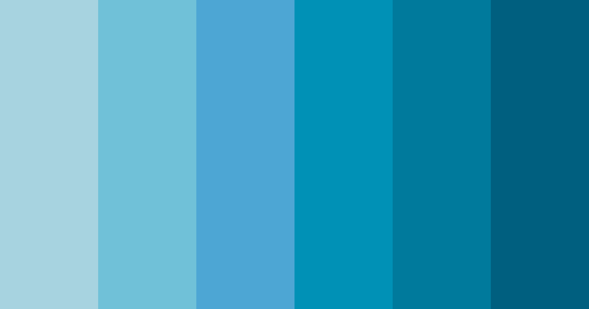 Download blue ocean color palette PNG image (landscape)