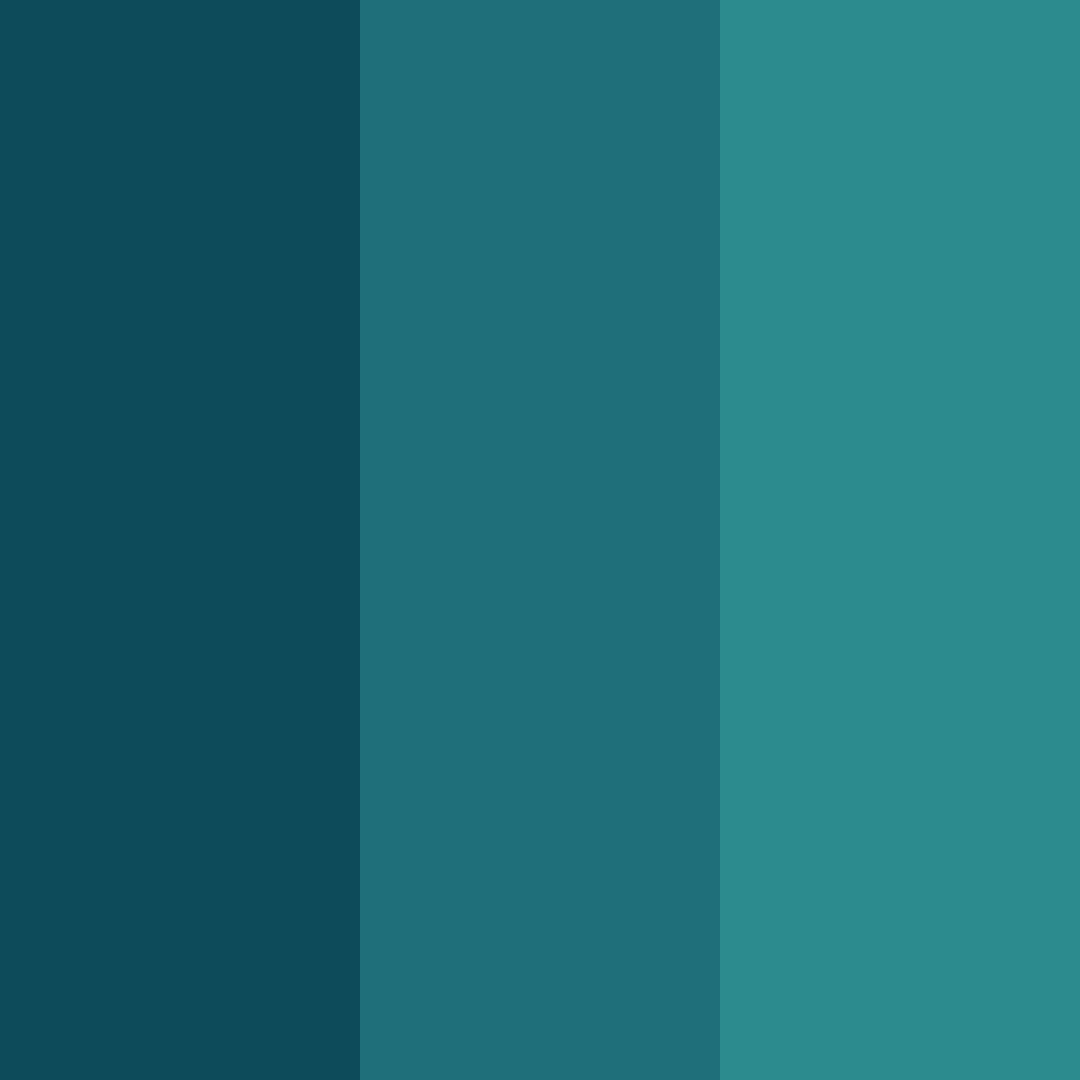 Download teal ocean color palette PNG image (square)