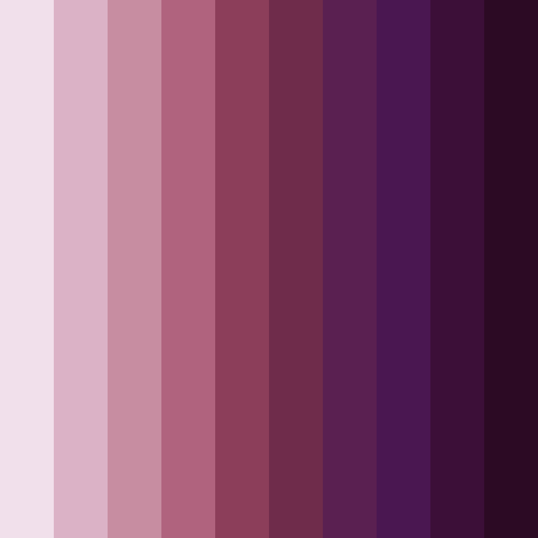 Download shades of purple color palette PNG image (square)