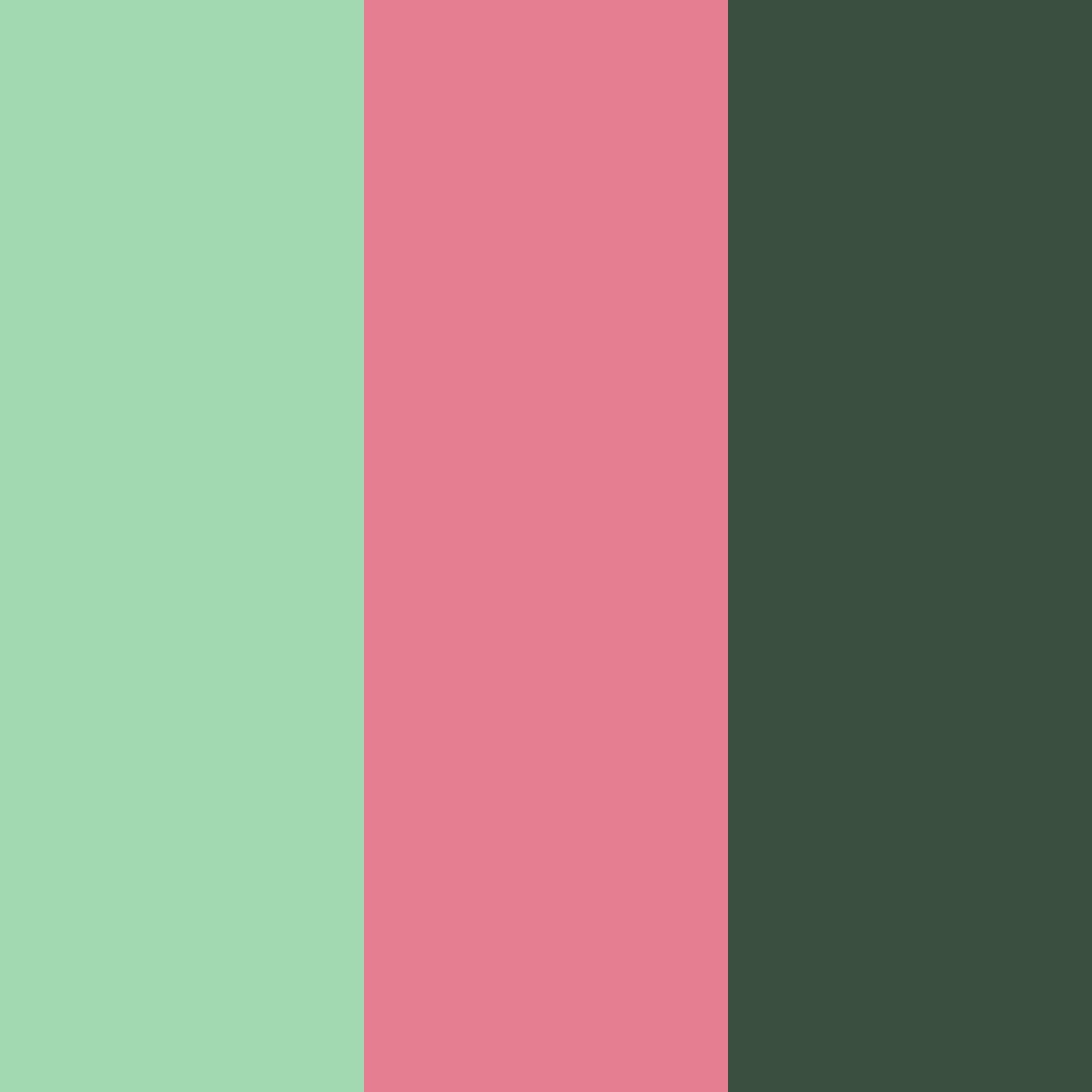Download enchanted blossoms color palette PNG image (square)