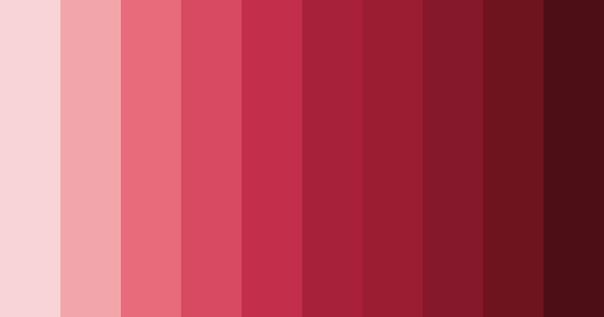 Download deep rouge color palette PNG image (landscape)