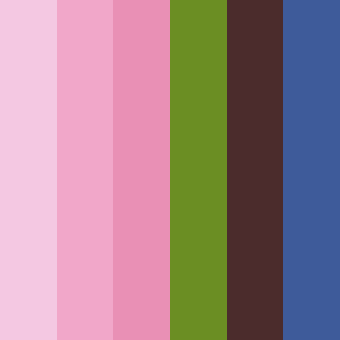 Download shades of pink color palette PNG image (square)