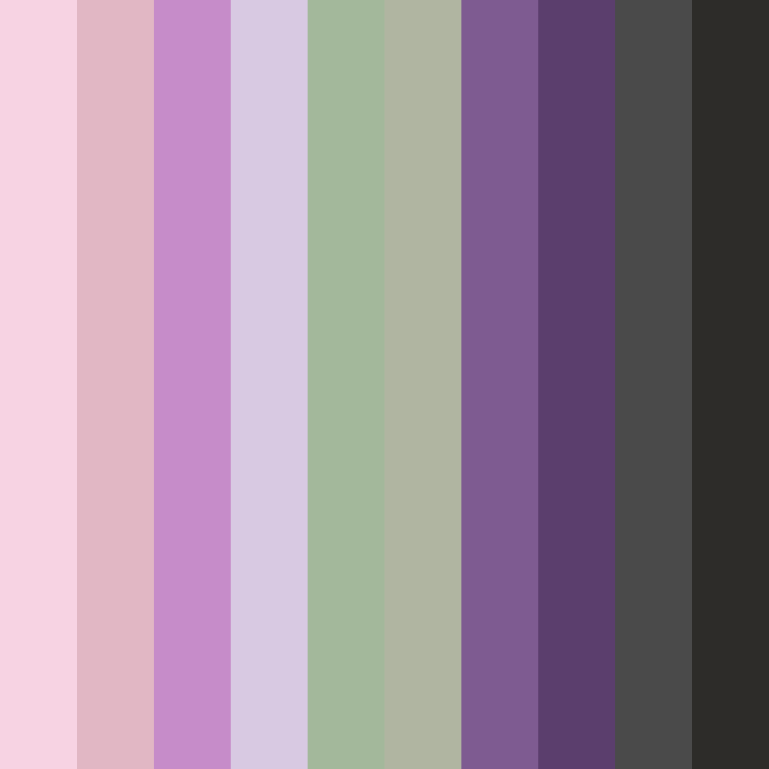 Download whispers of spring color palette PNG image (square)