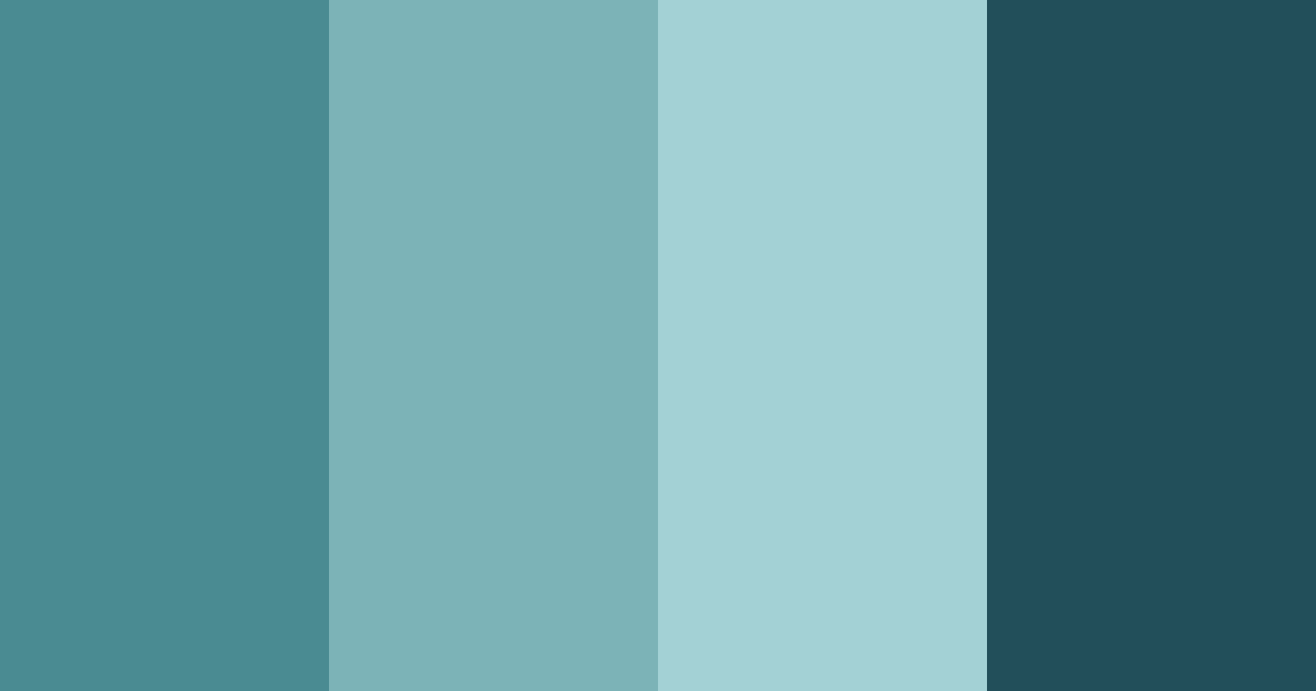 Download teal depths color palette PNG image (landscape)