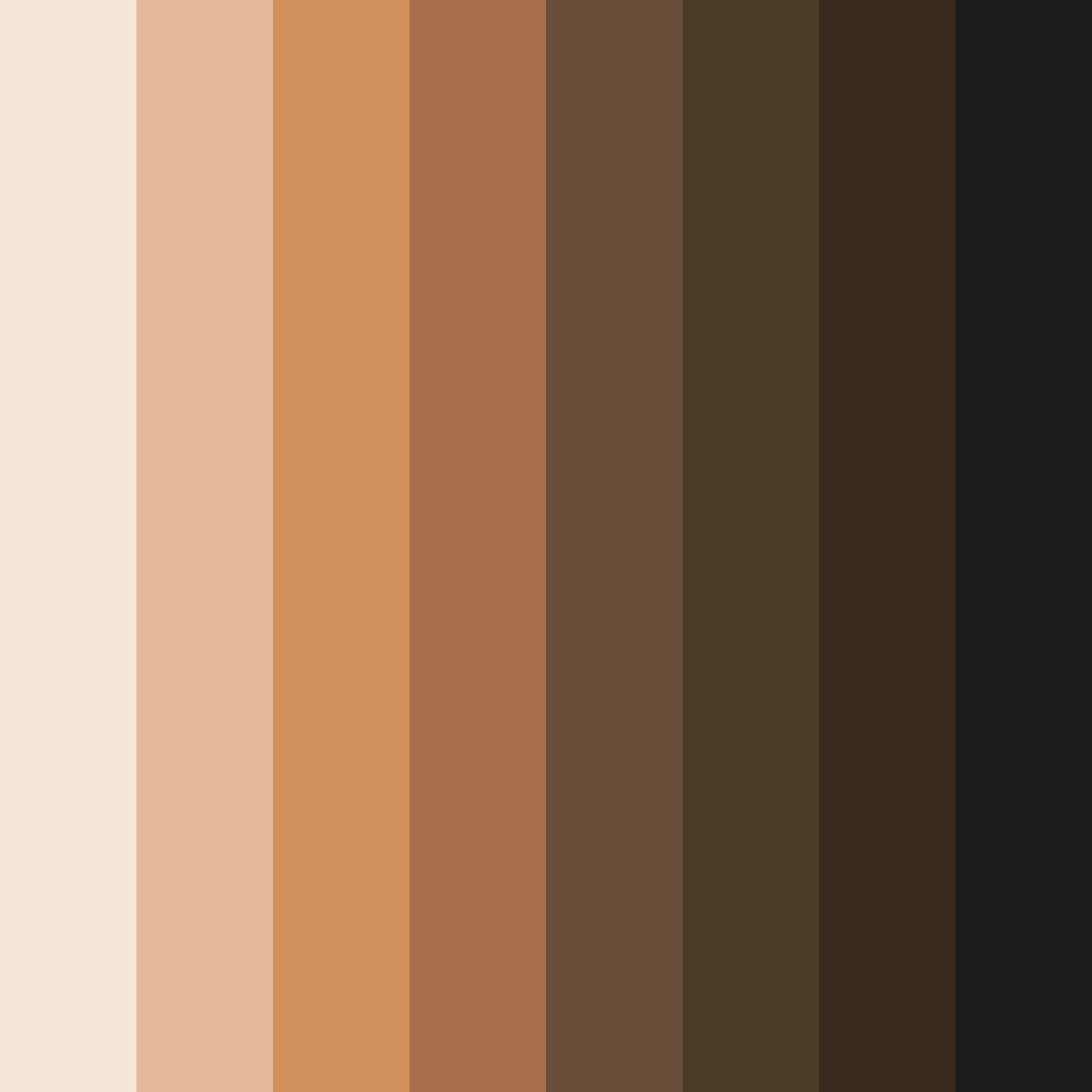 Download brown autumnforest color palette PNG image (square)
