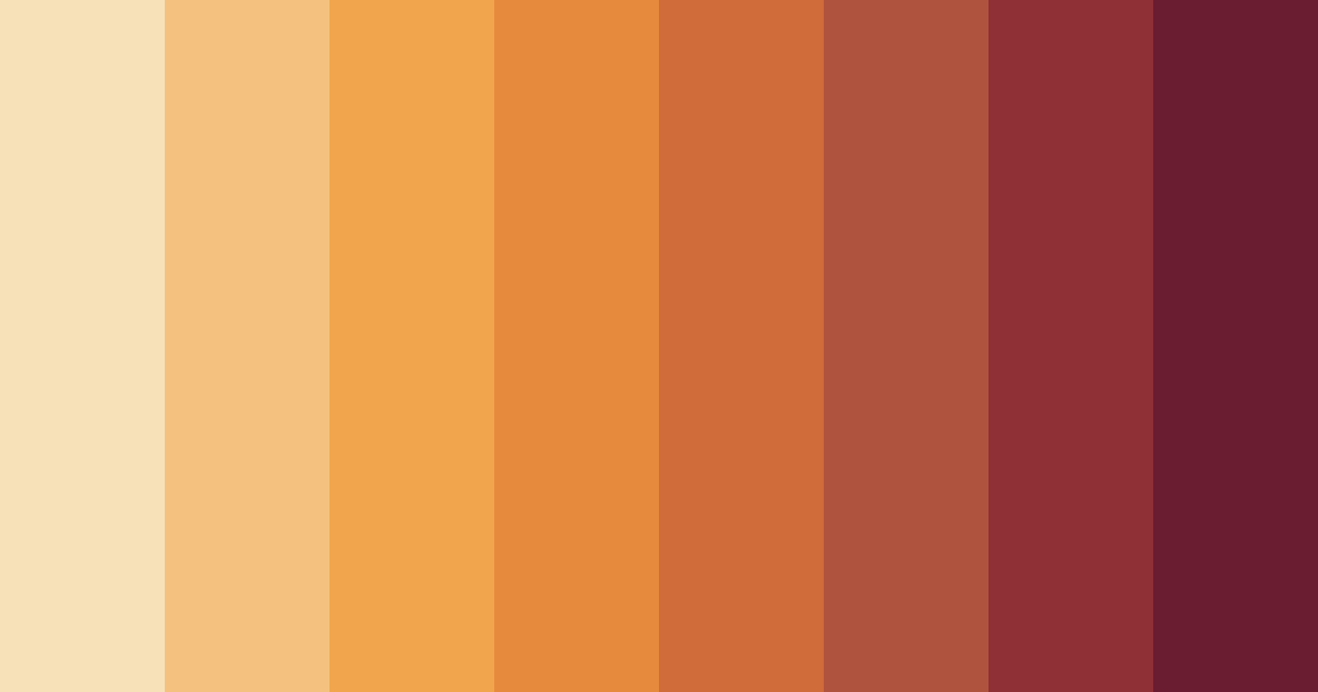Download shades of red color palette PNG image (landscape)
