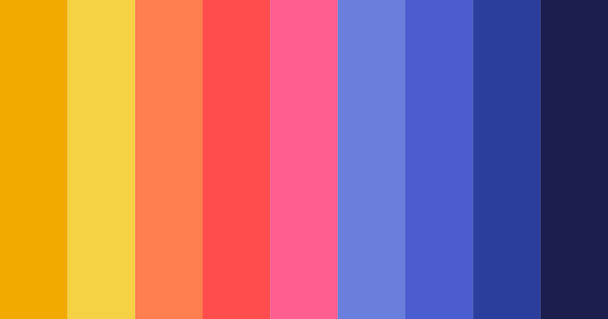 Download bold blue and red color palette PNG image (landscape)