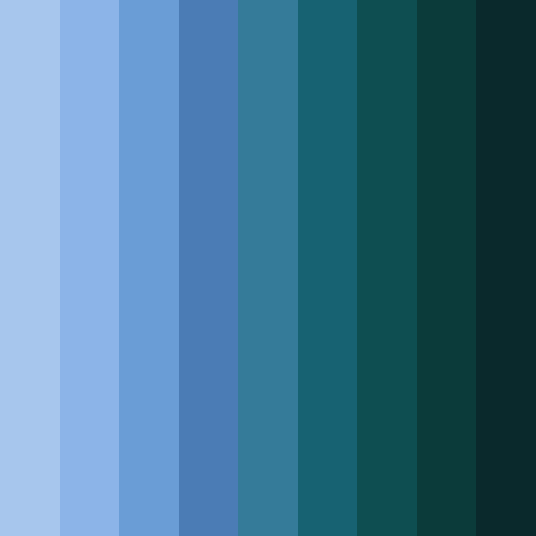 Download aquatic harmony color palette PNG image (square)
