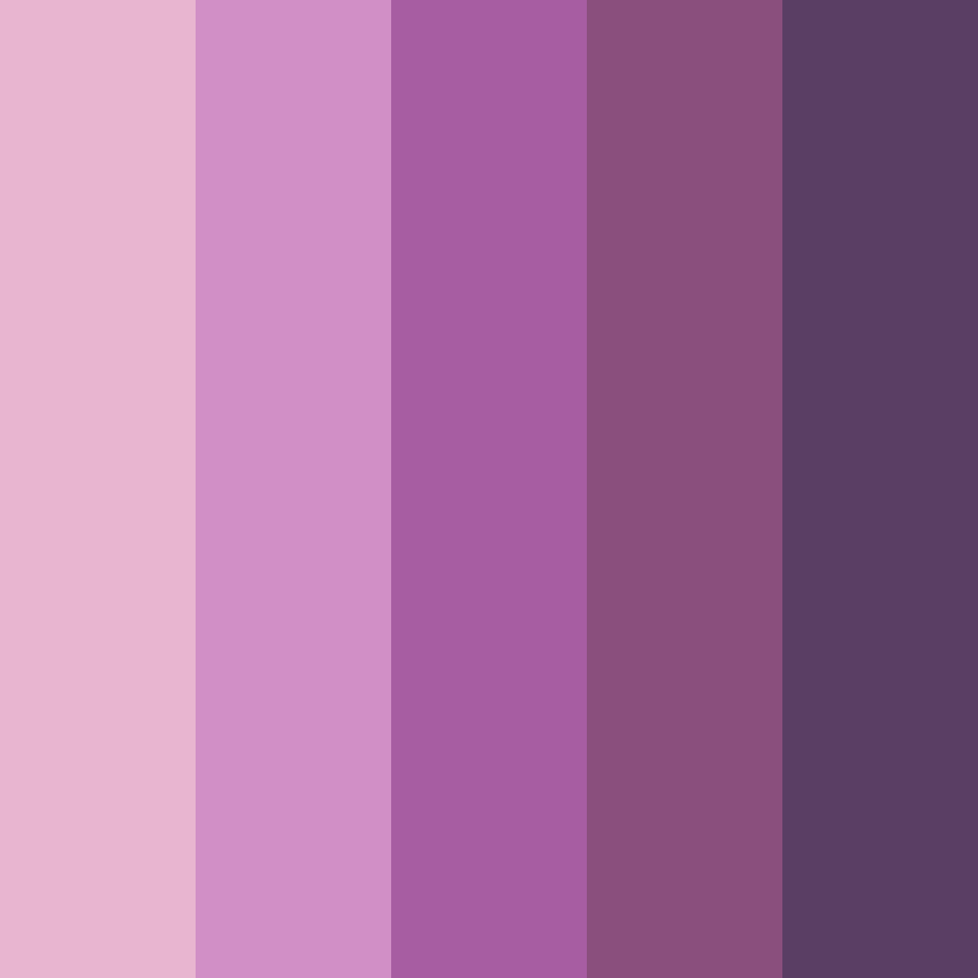 Download blooming amethyst color palette PNG image (square)