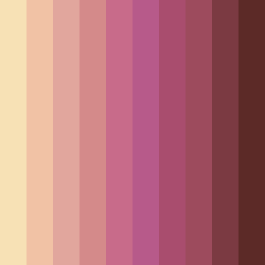 Download rosewood shades color palette PNG image (square)