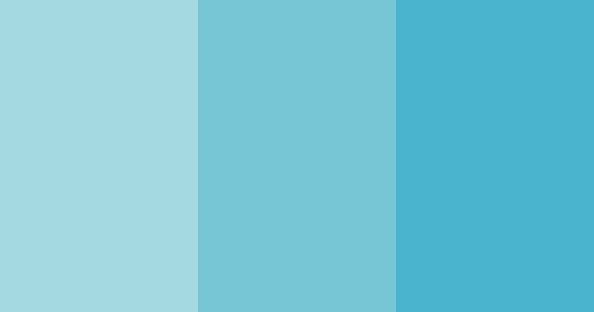 Download shades of blue color palette PNG image (landscape)