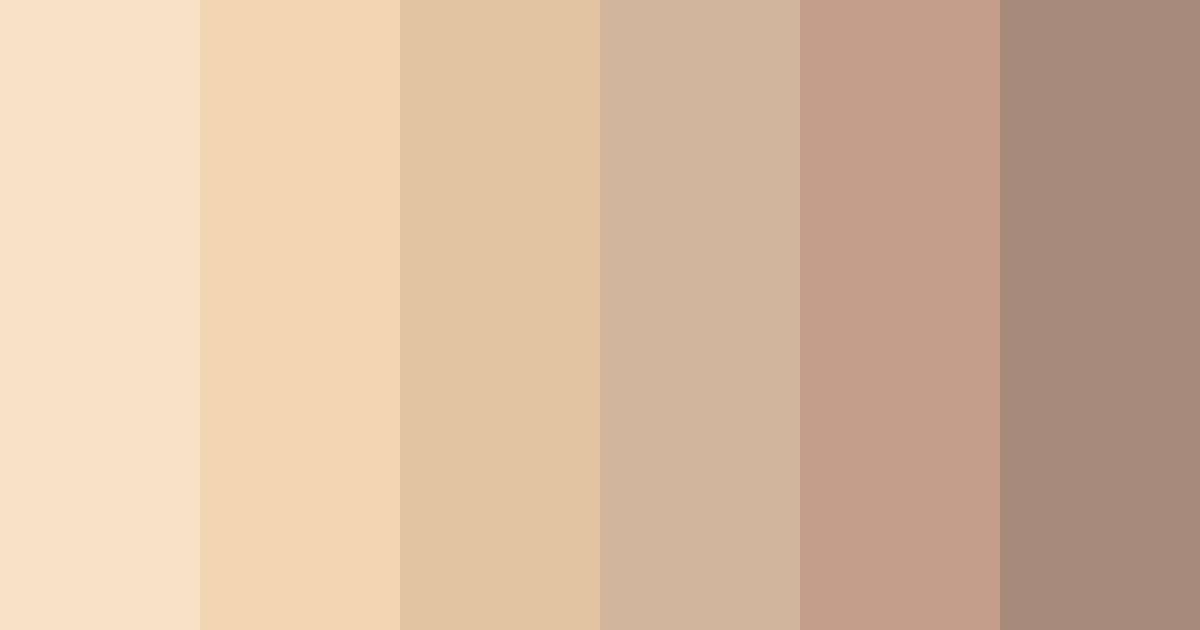 Download beige dreams color palette PNG image (landscape)