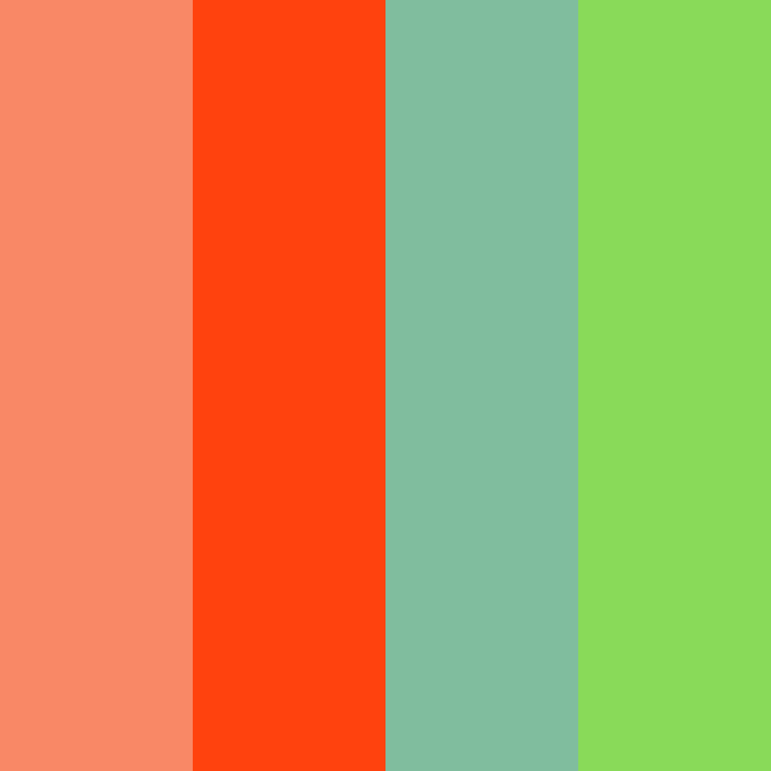 Download sunset oasis color palette PNG image (square)