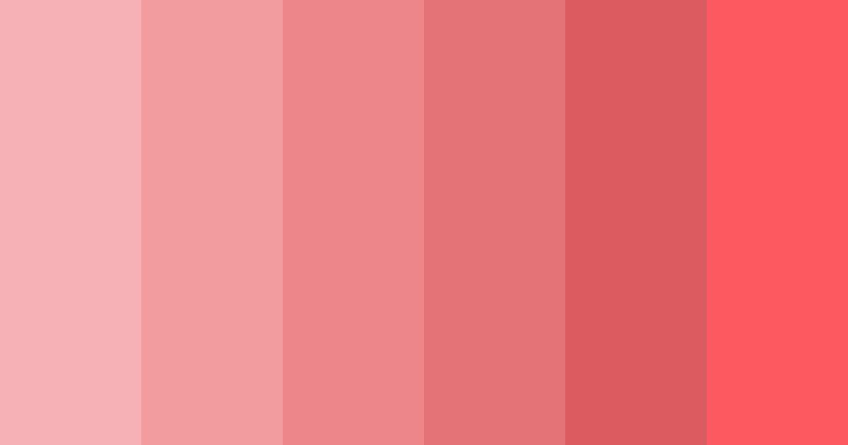 Download shades of red color palette PNG image (landscape)
