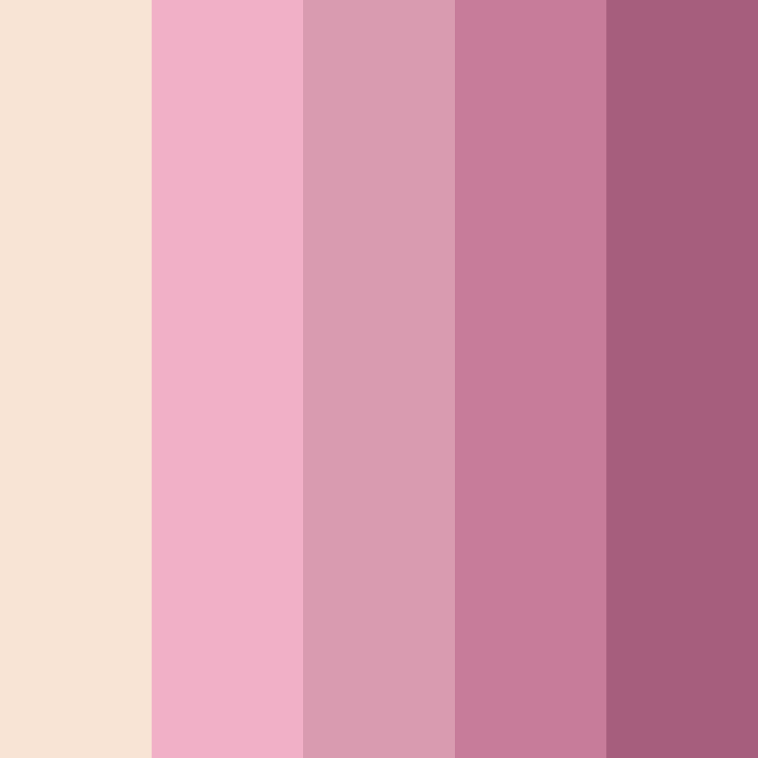 Download pink spring color palette PNG image (square)