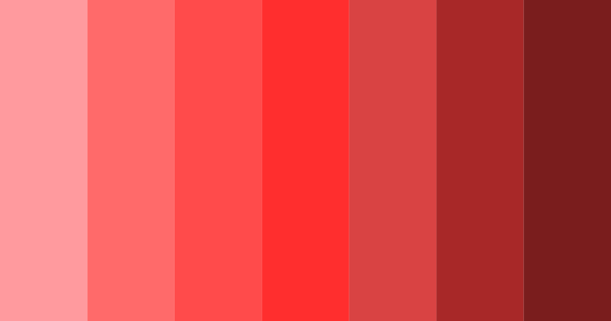 Download vibrant red color palette PNG image (landscape)
