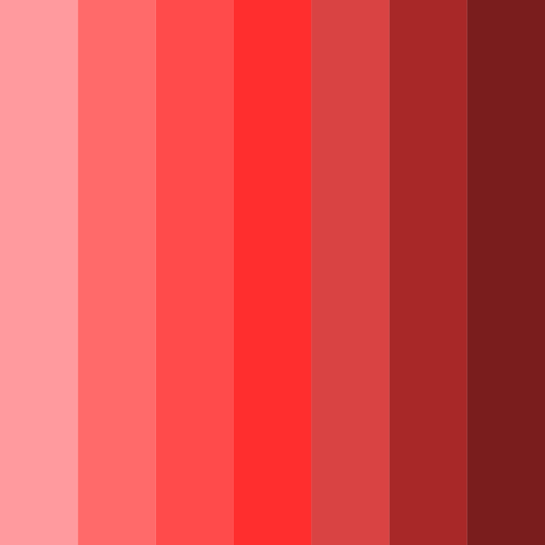 Download vibrant red color palette PNG image (square)