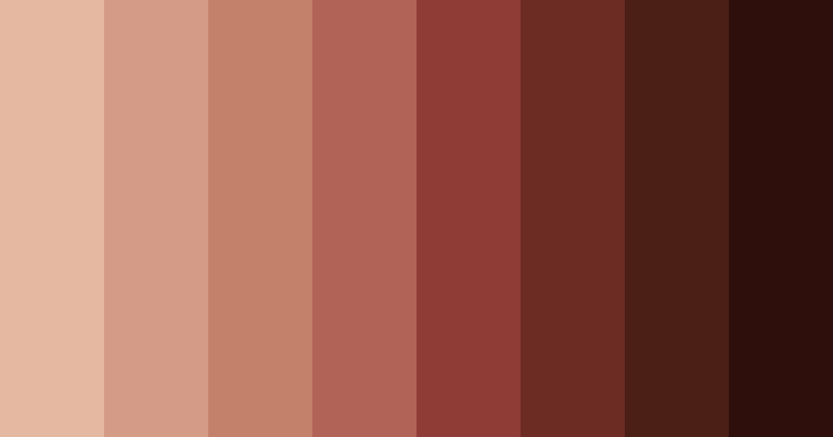 Download velvet brown shades color palette PNG image (landscape)