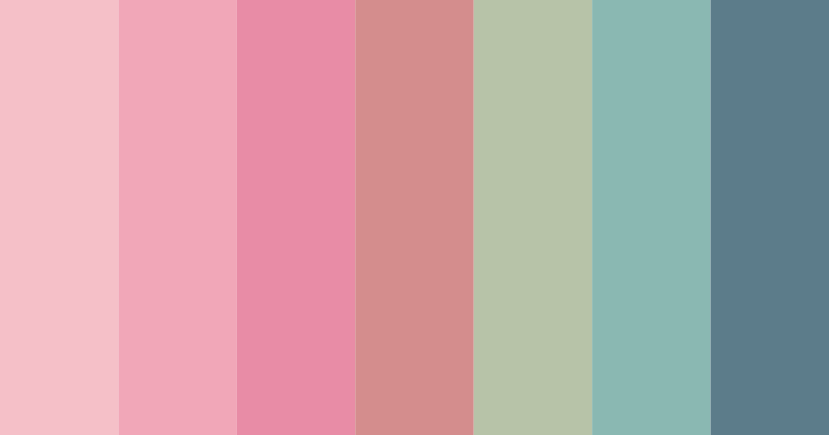 Download blush oasis color palette PNG image (landscape)