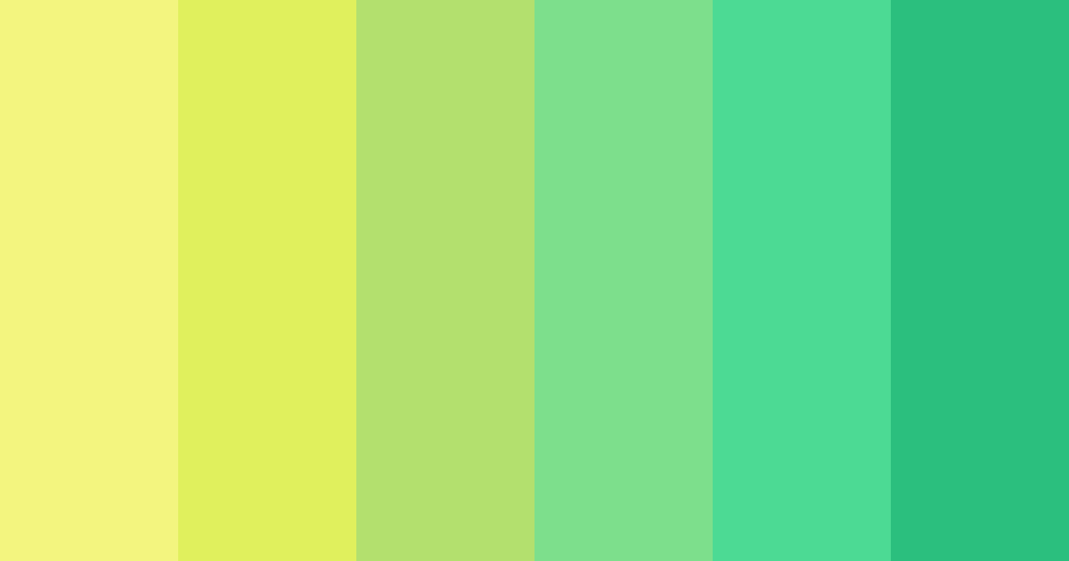 Download bright green color palette PNG image (landscape)