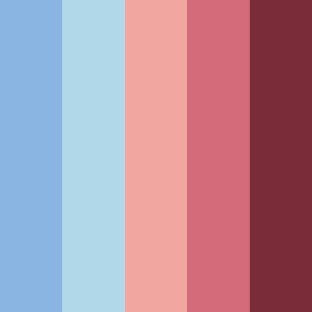 Download crimson sky harmony color palette PNG image (square)