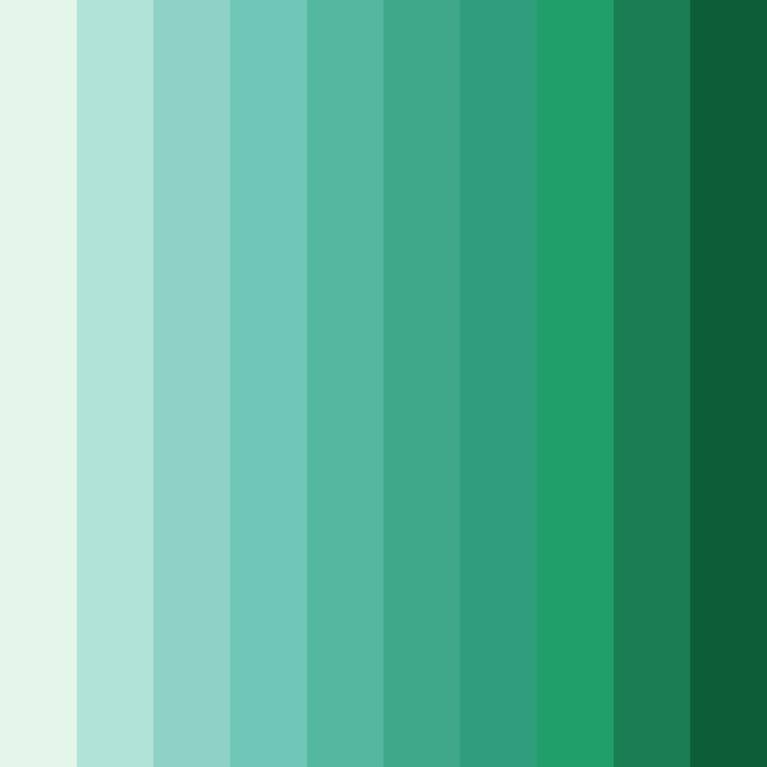 Download whispering greenery color palette PNG image (square)