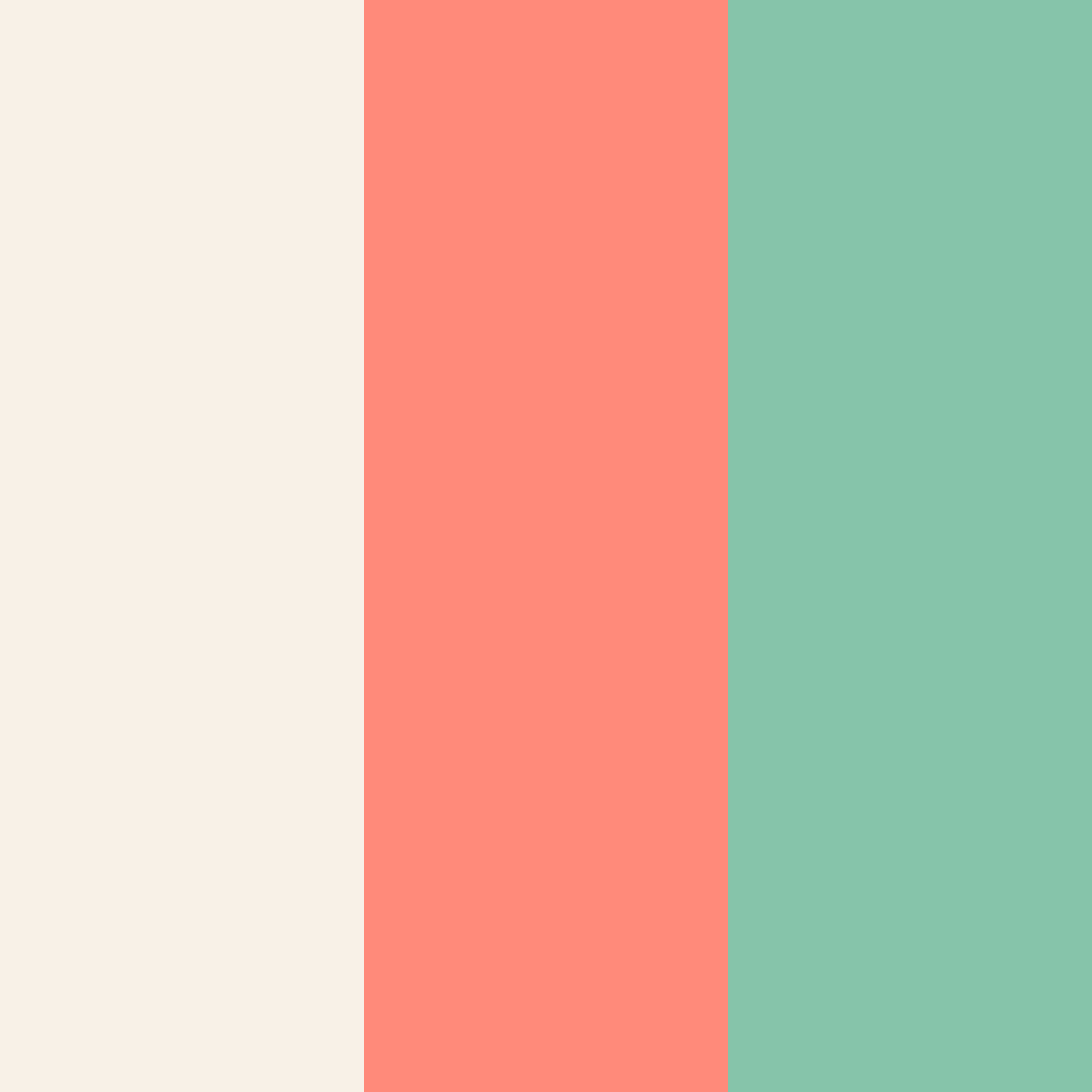 Download soft coral color palette PNG image (square)