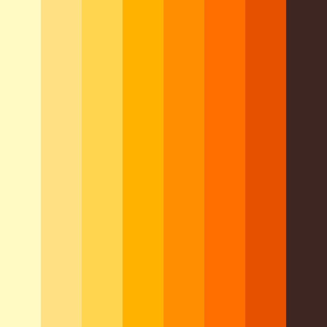 Download sunset shadows color palette PNG image (square)