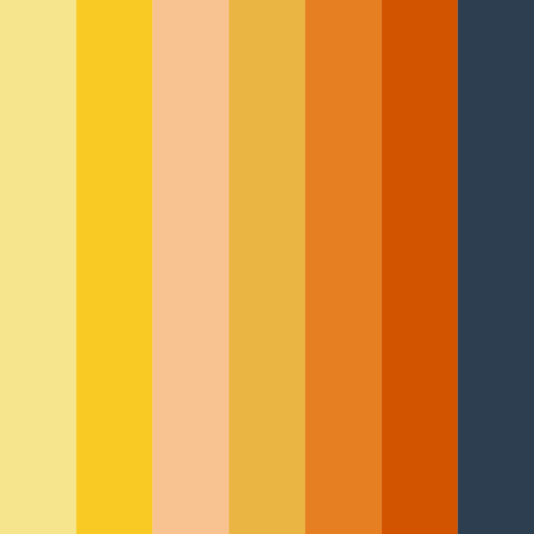 Download midnight sunburst color palette PNG image (square)