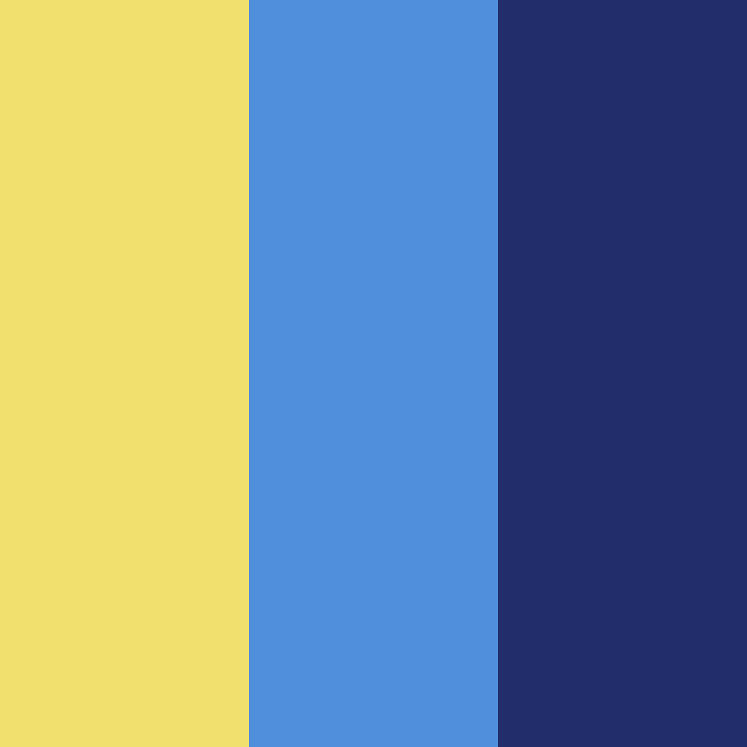 Download dark blue and bright yellow color palette PNG image (square)