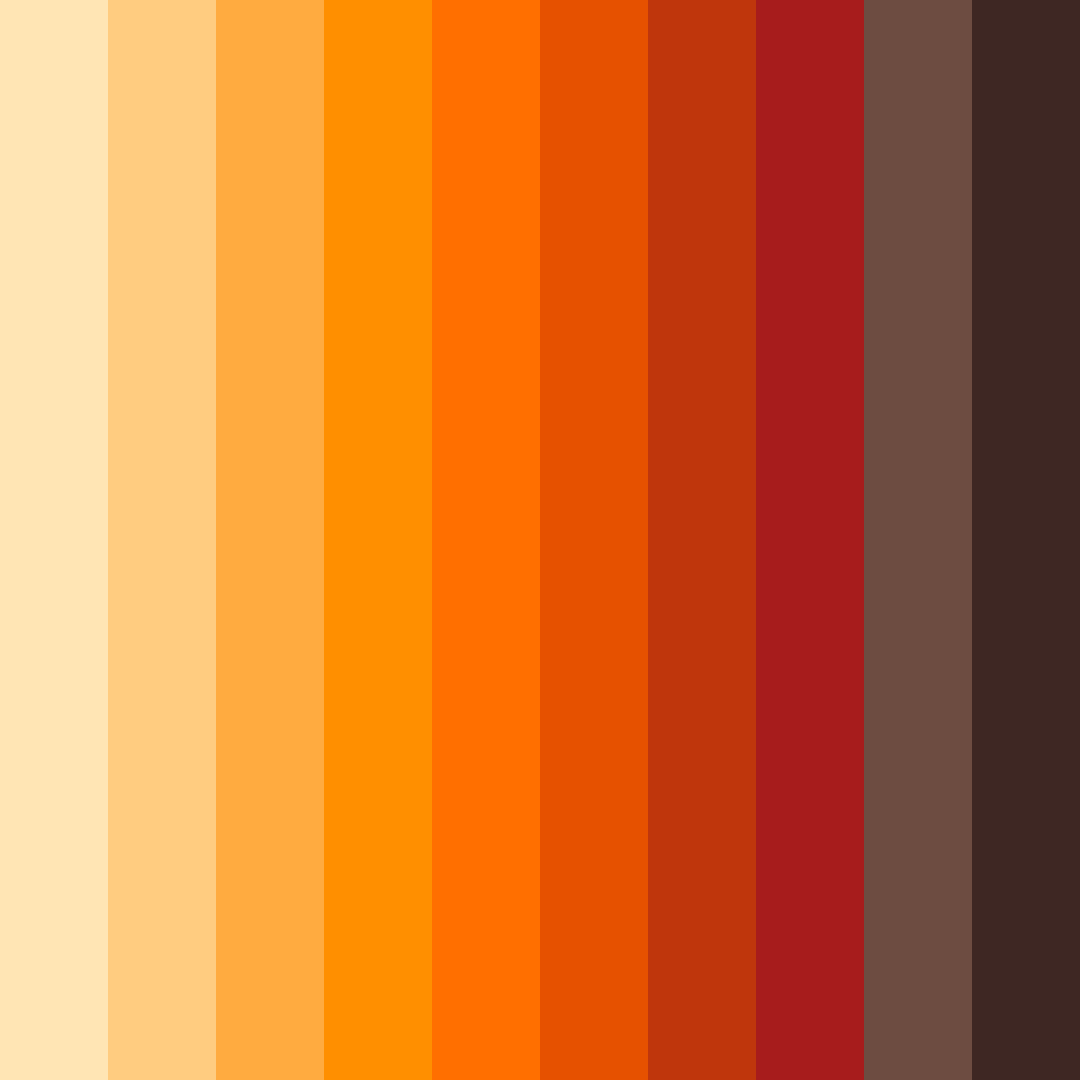 Download warm brown color palette PNG image (square)
