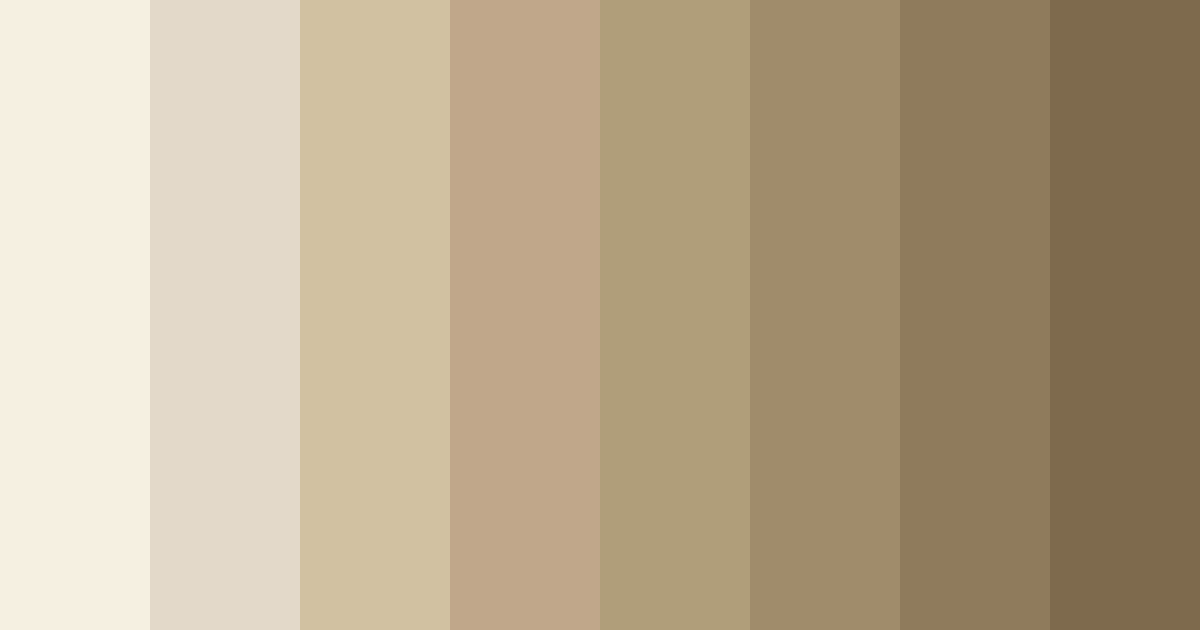 Download soft beige color palette PNG image (landscape)