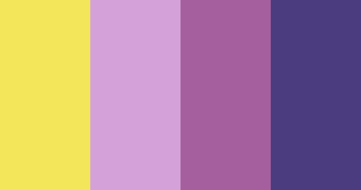 Download bright yellow purple color palette PNG image (landscape)
