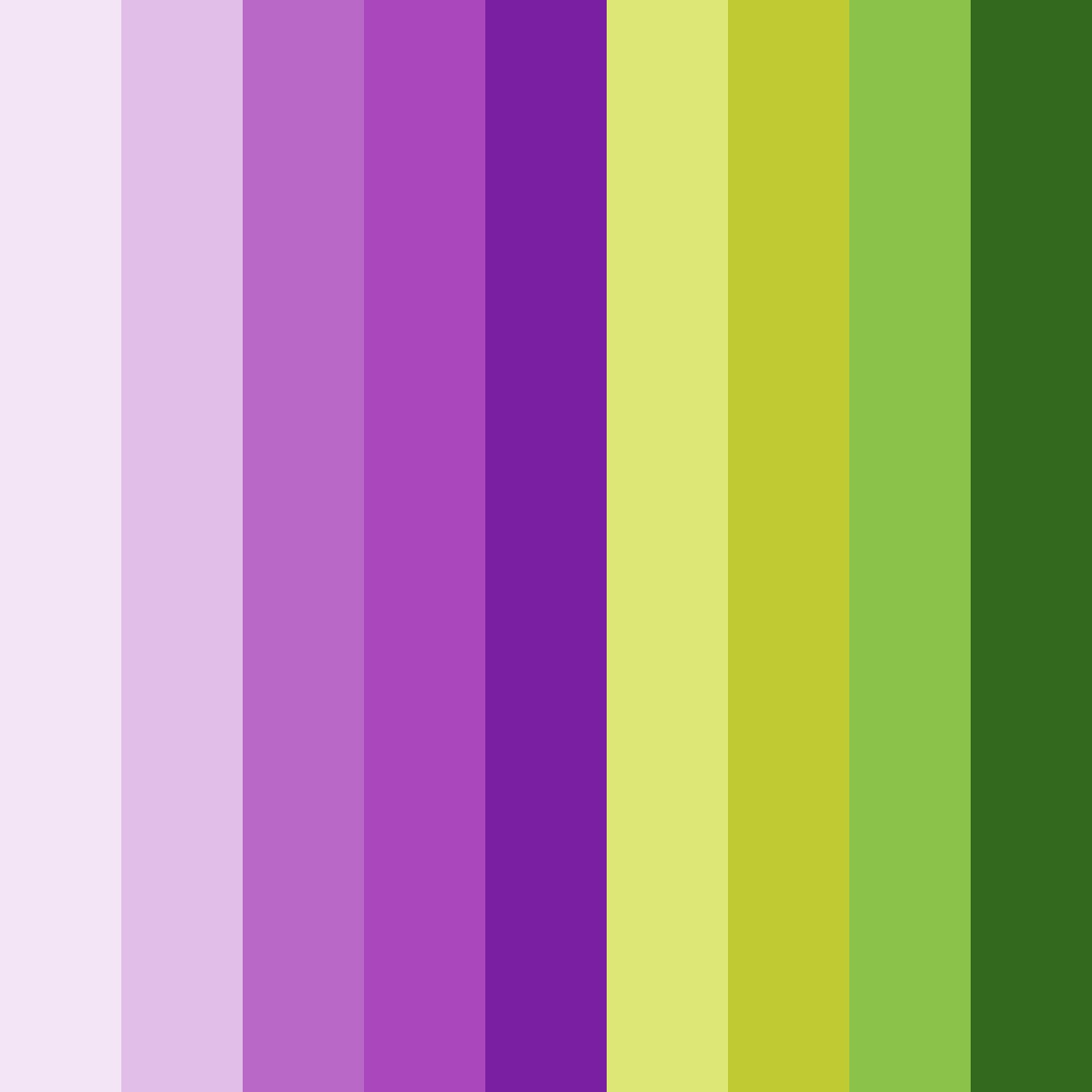 Download lavender meadow delight color palette PNG image (square)