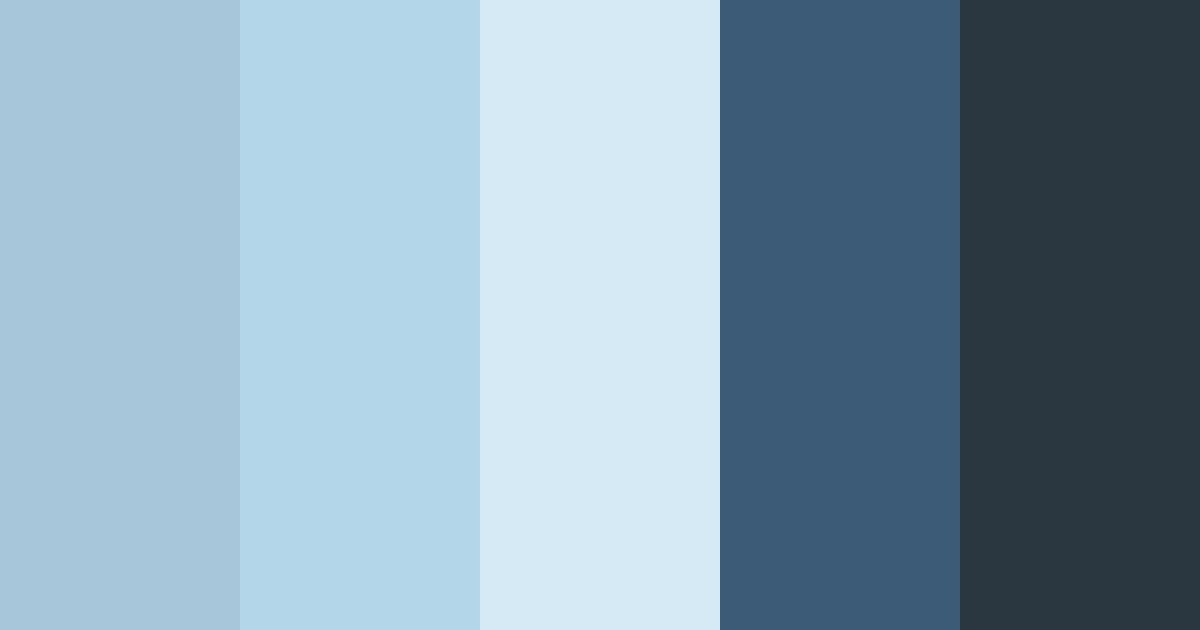 Download serene blue color palette PNG image (landscape)