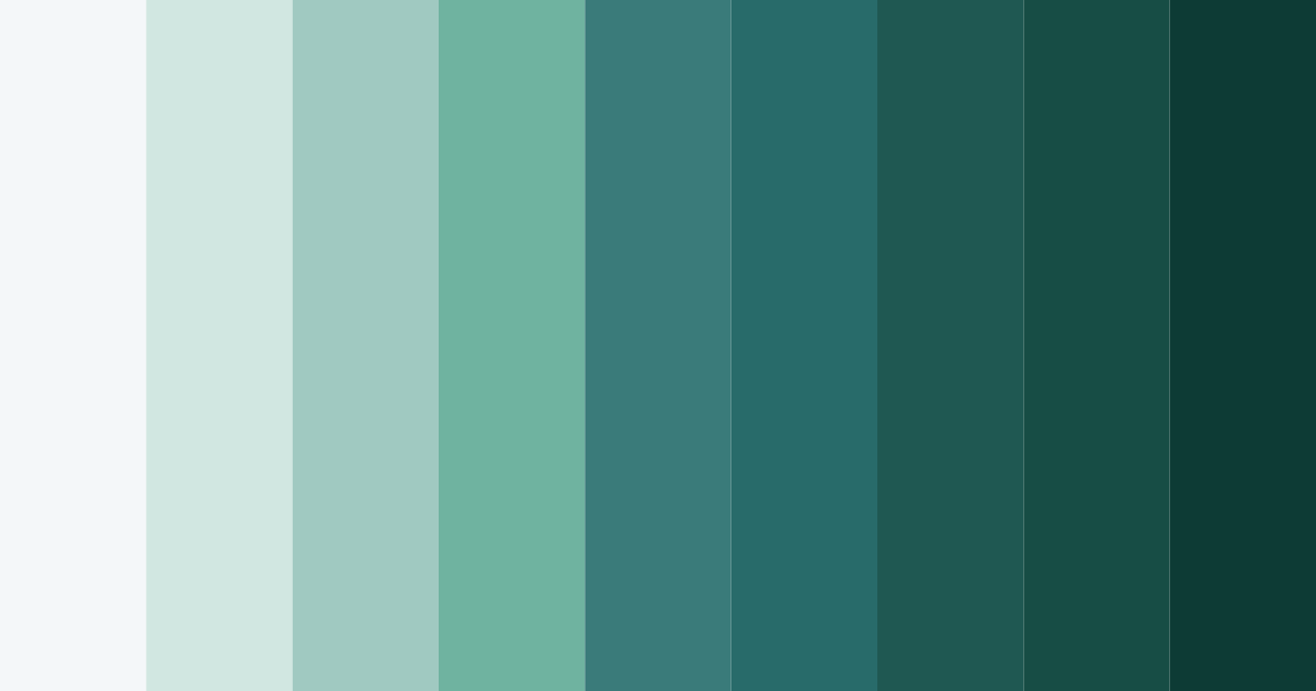 Download teal dream color palette PNG image (landscape)