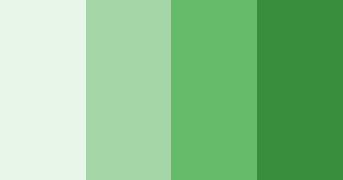 Download geometric greens color palette PNG image (landscape)
