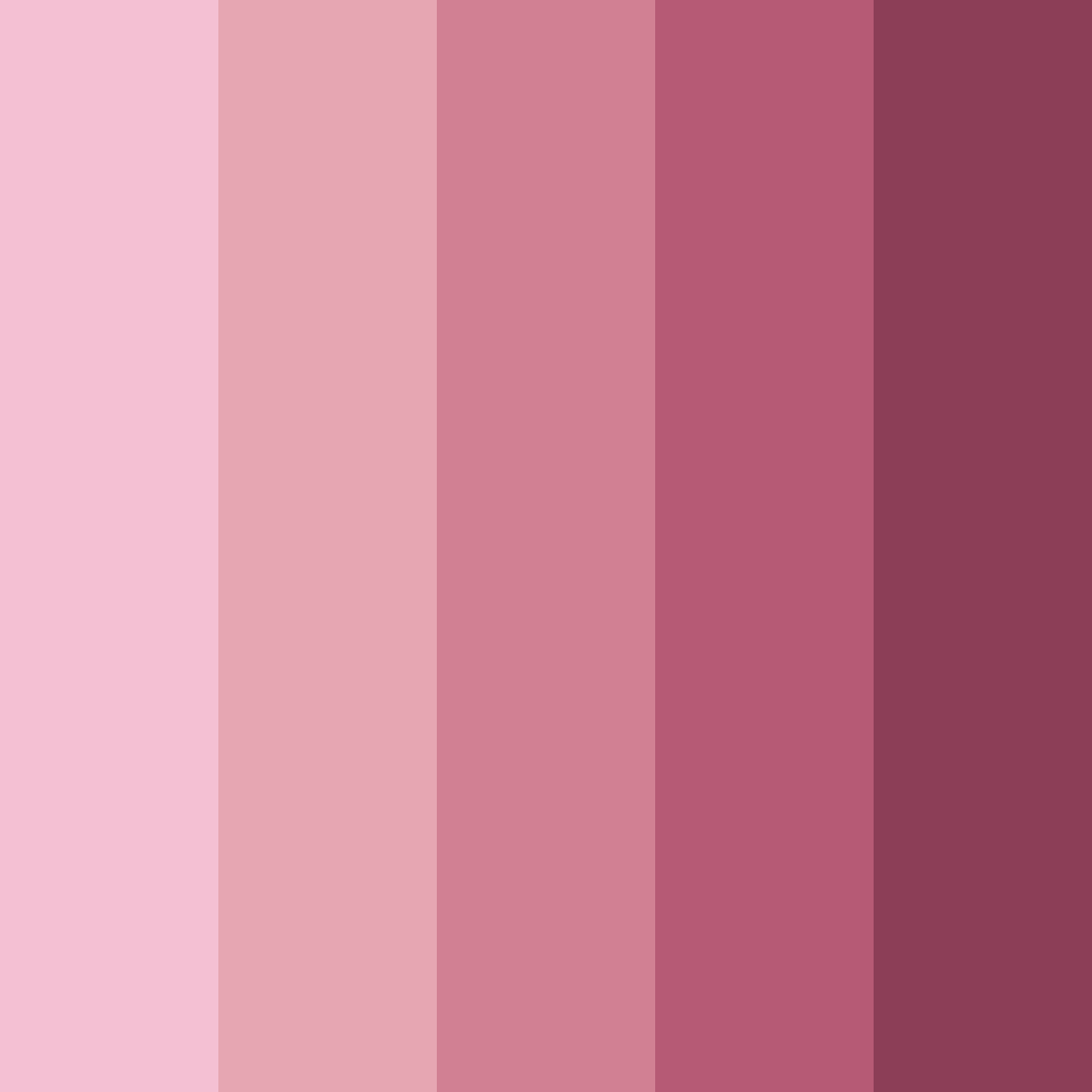 Download dusty pink shades color palette PNG image (square)