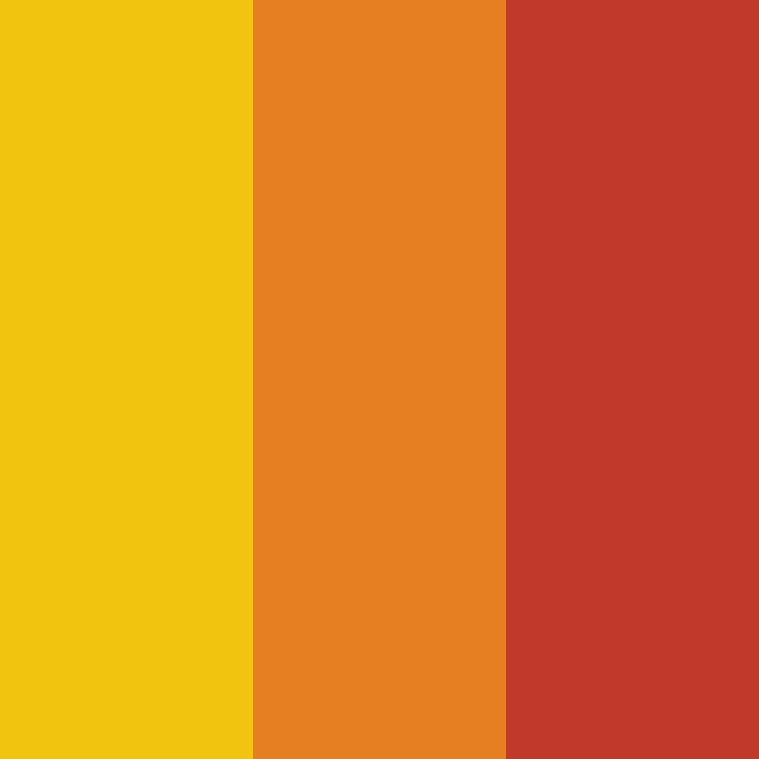 Download warm sunset color palette PNG image (square)