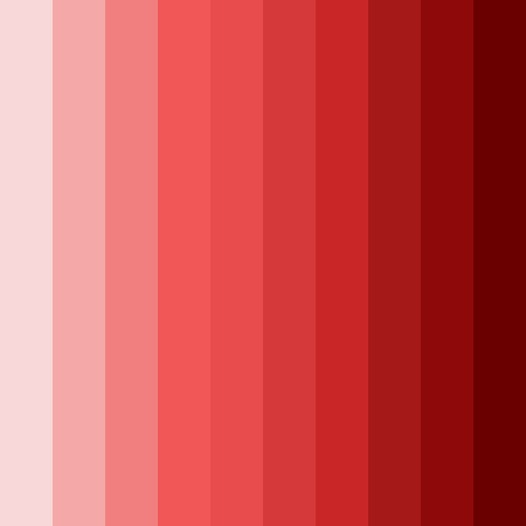 Download shades of red color palette PNG image (square)