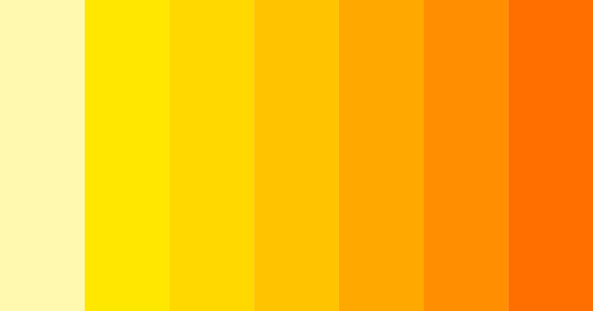Download bright yellow color palette PNG image (landscape)
