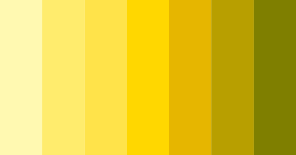 Download sunny yellow color palette PNG image (landscape)
