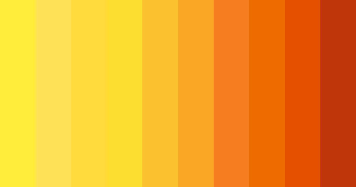 Download golden ember sunrise color palette PNG image (landscape)