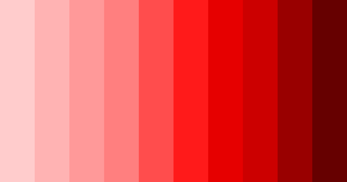 Download red rainbow color palette PNG image (landscape)
