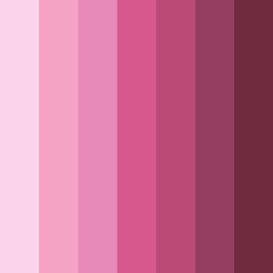 Download pink spring color palette PNG image (square)
