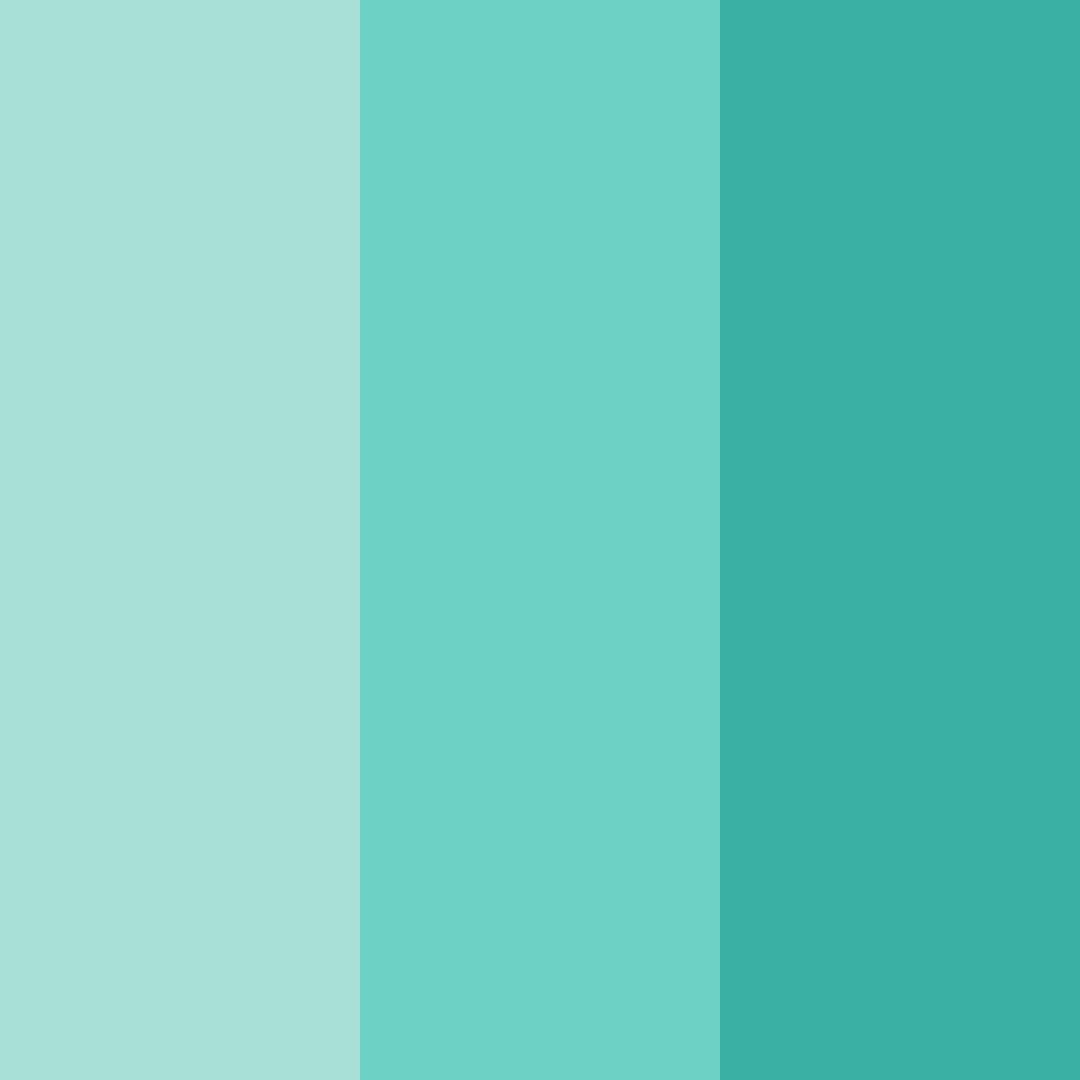 Download teal tranquility color palette PNG image (square)