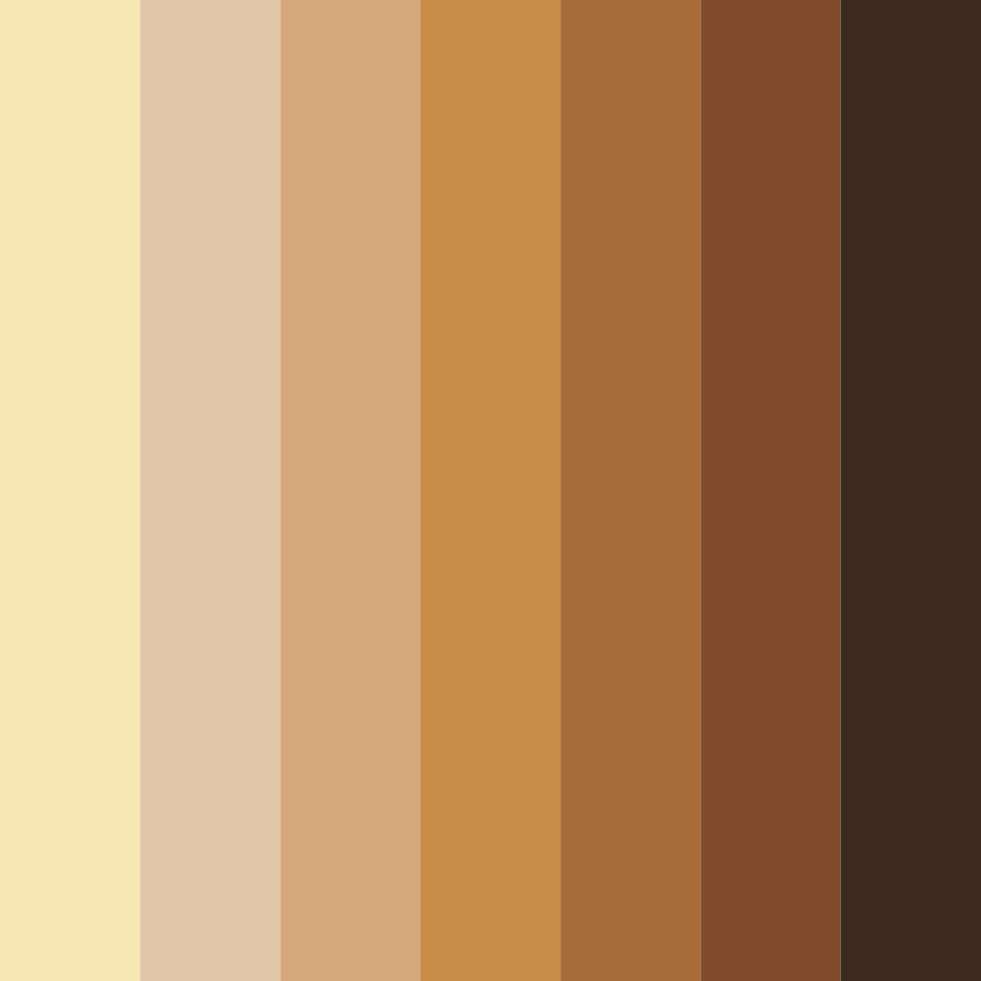 Download brown vintage camp color palette PNG image (square)