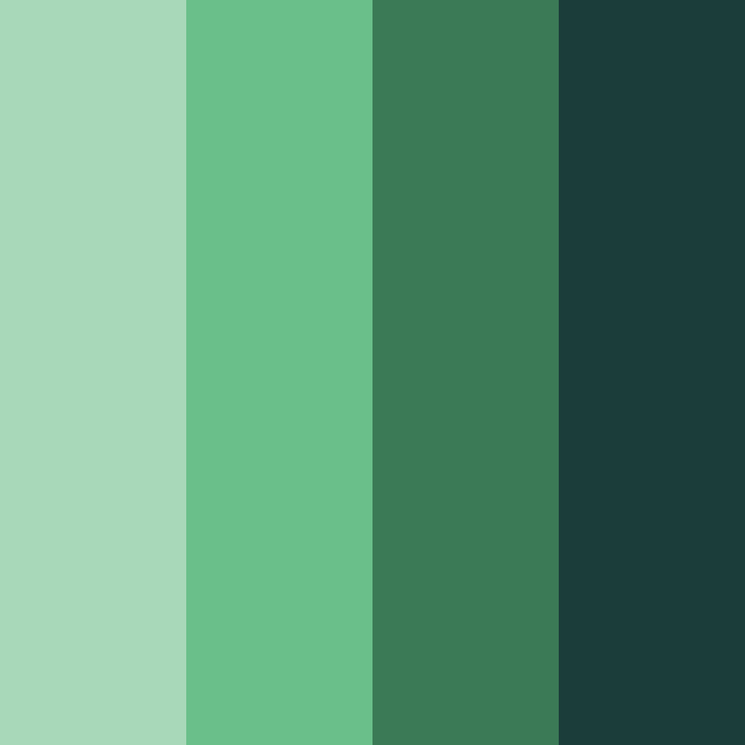 Download green northwest color palette PNG image (square)