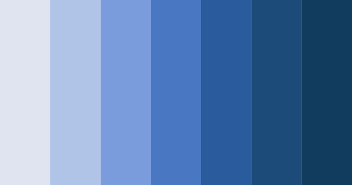Download royal blue serenity color palette PNG image (landscape)